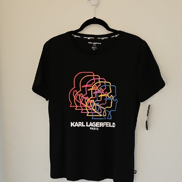 Karl Lagerfeld Tops - NWT Karl Lagerfeld Black Graphic T-Shirt